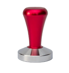 Tamper de metal color rojo
